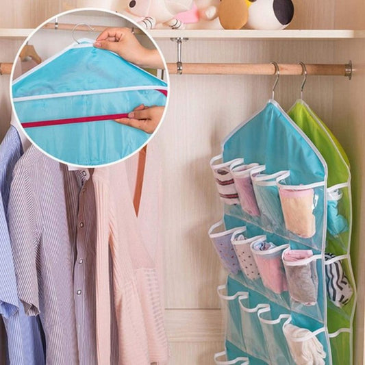 16 Pockets Hanging Organizer Hanging Closet Organizer