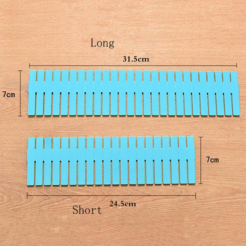 Drawer Divider 4 Strips Adjustable Drawer Organizer