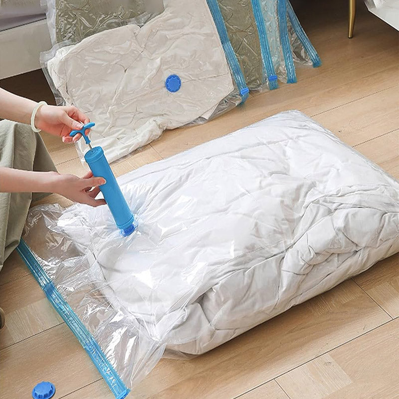 Vacuum Storage 5 Pcs Sealed Bags With Hand Pump