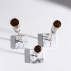 3 PCS Marble Shade Design Candle Holder