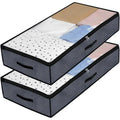 Pack of 2 -Underbed Storage Bag Home Storage Organizer Under The Bed Organizer Fits for Kids Men & Women Clothes /Shoes