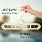Magic hangers - wardrobe organizer 9 hole hangers for clothes hanger organizer hanger stand space saver storage hanger shirts hanger, paints hanger, trousers hanger, baby clothes hanger, towel hanger 9 in 1 hangers