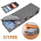 Pack of 2 -Underbed Storage Bag Home Storage Organizer Under The Bed Organizer Fits for Kids Men & Women Clothes /Shoes