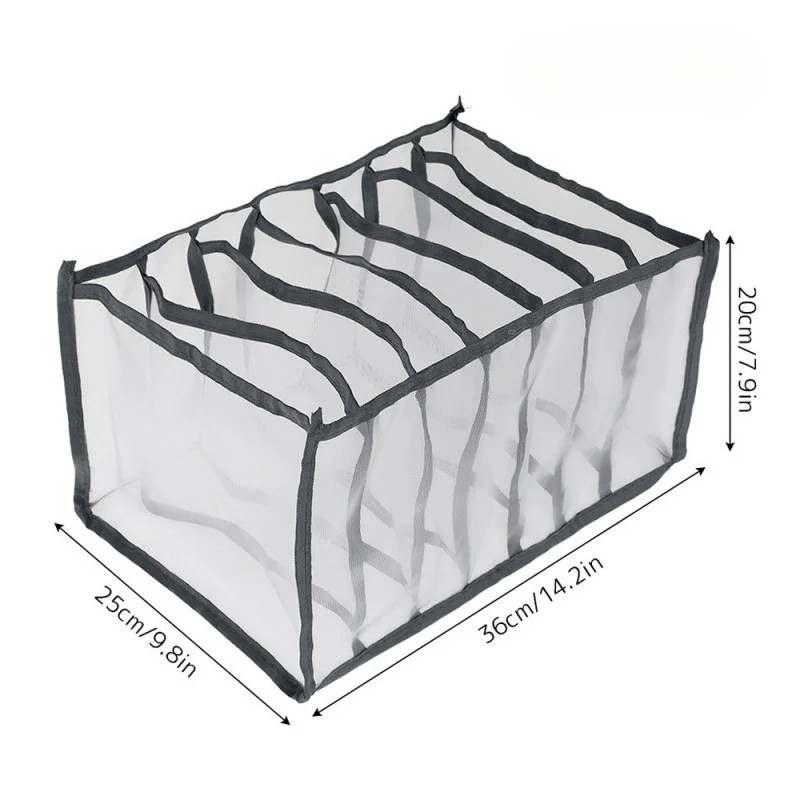 7 Compartments Pants Shirts Storage Clothes Box