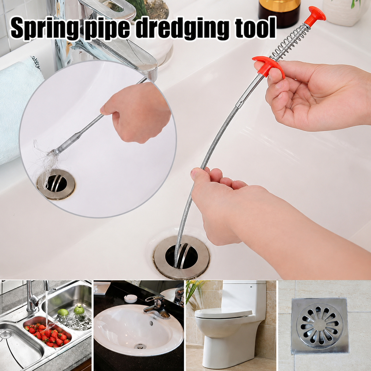 Sink Cleaning Tool Hair Blockage Remover