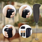 Handheld Coffee Beater Mixer Egg Mixer – Mini Milk Frother Hand Blender Whisk for Coffee Foam, Eggs, Cream, Lassi, Cappuccino & Kitchen Baking Mixing Tool