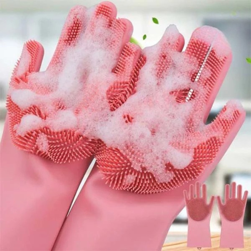 Magic Washing Gloves - Pair Of Silicone Washing Gloves