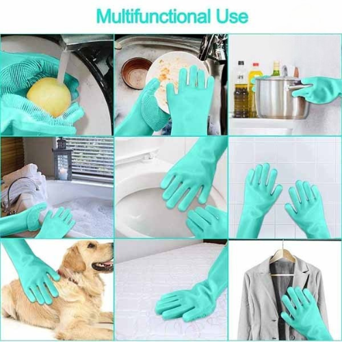Magic Washing Gloves - Pair Of Silicone Washing Gloves